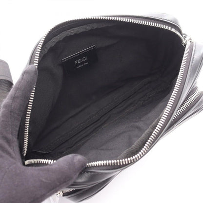 Fendi Shoulder Bag Shadow Diagonal Duo Black Leather Case — view 3