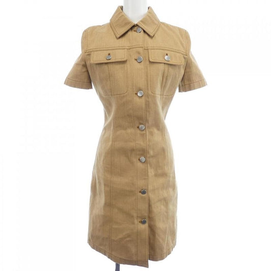Hermes Herringbone Denim 4 H0553 di Dress