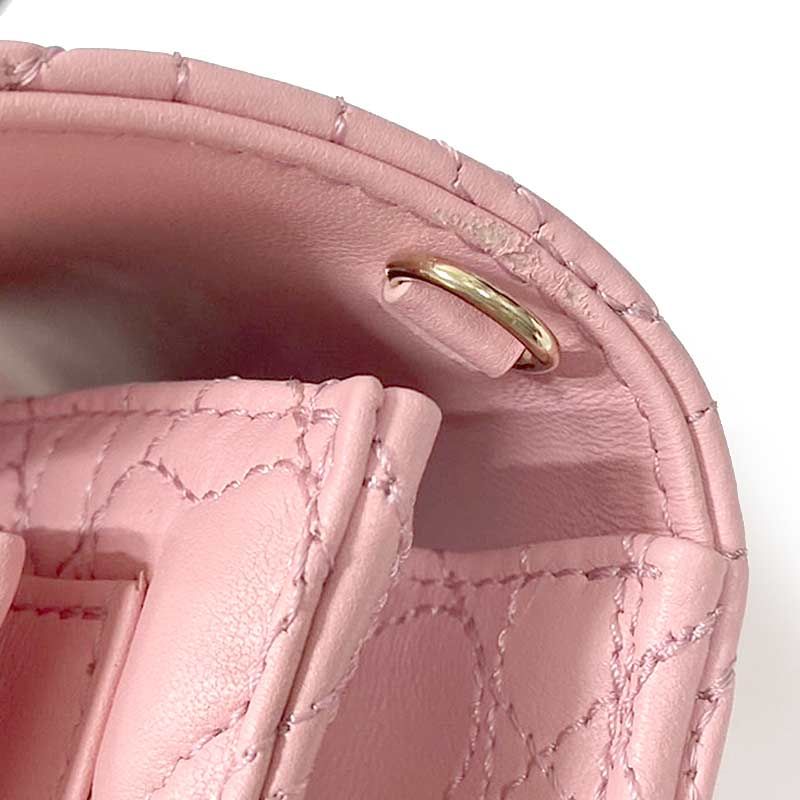 Dior MISS DIOR Chain Pouch Heart Pink Cannage Limited Edition