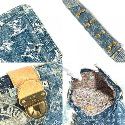 Louis Vuitton Shoulder Bag Patchwork Postie M95374 Monogram Denim Canvas Blue