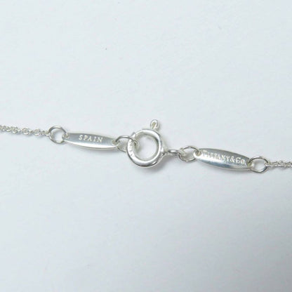 Tiffany & Co Colored Visor Yard Necklace Sv925 Aquamarine Silver