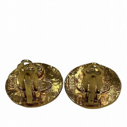 Chanel Coco Mark 28 Gold Branded Accessories Earrings Ladies