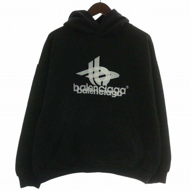 Balenciaga 23 AW Layered Faded Hoodie Tag Sweat Pullover Long