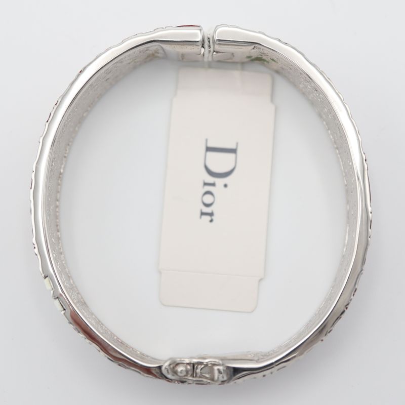 Christian DIOR Bangle Trotter Bracelet Accessory Women's Red H1481