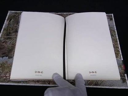 Gucci Sherry Line Micro GG Horsebit PVC Notebook Stationery Ivory