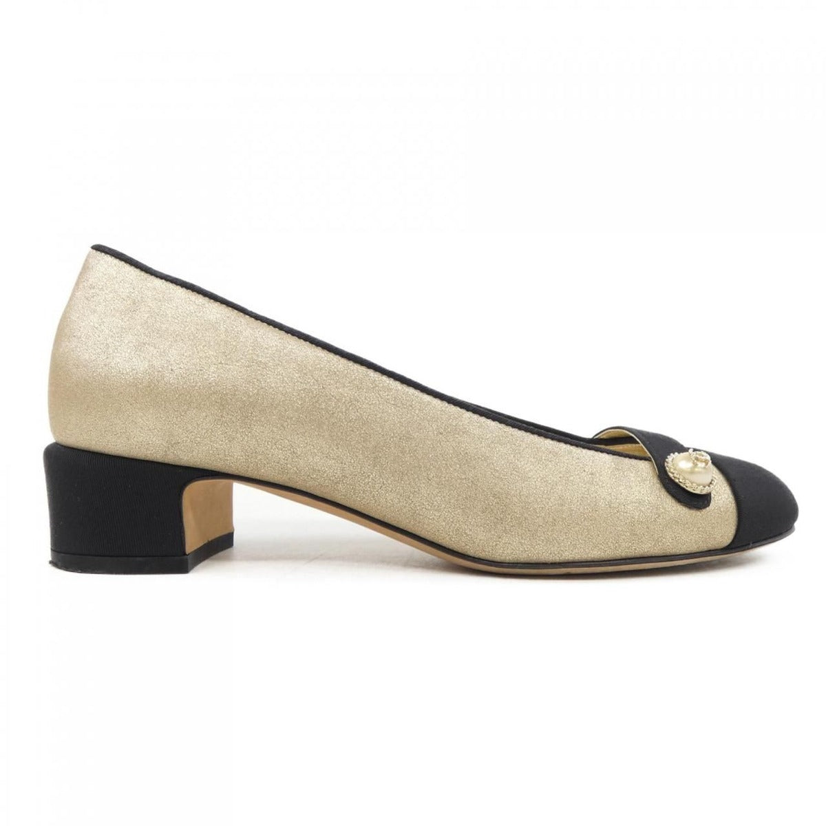 Chanel Size 37.5 Black Shoes