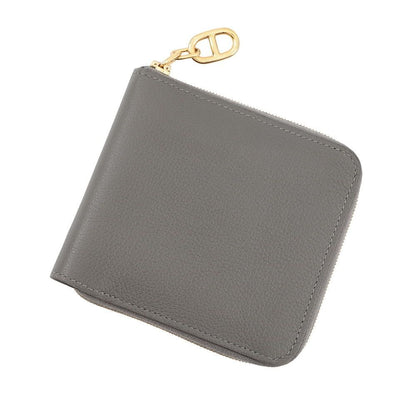 Hermes Bifold Wallet Zip Chaine D'ancre Grimeia Gold