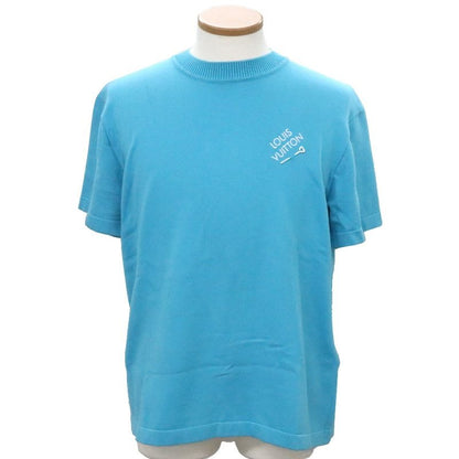Louis Vuitton Embroidered Signature Short Sleeve Blue Series S Size