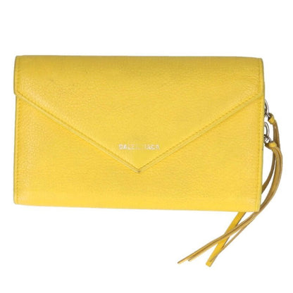 Balenciaga Paper Manny Leather Folding Long Wallet