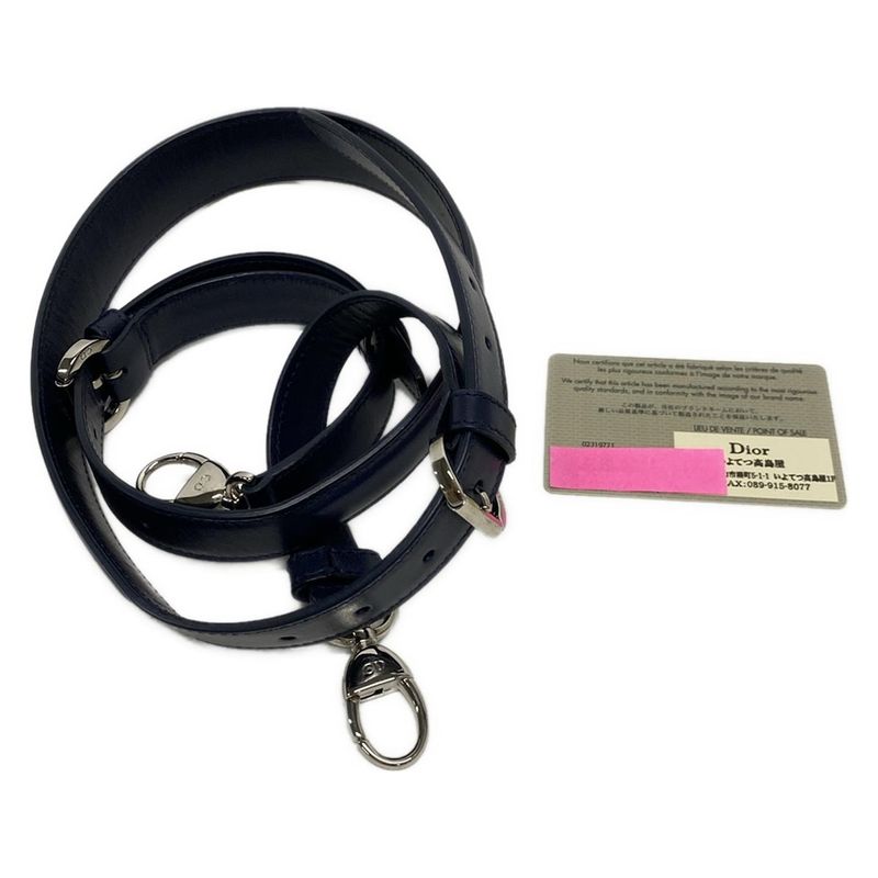 Dior/christian Dior Tote Bag Granville Navy Leather