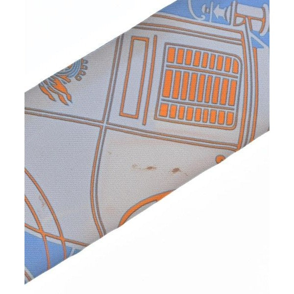 Hermes Bandana Scarf Silk Blue — view 7
