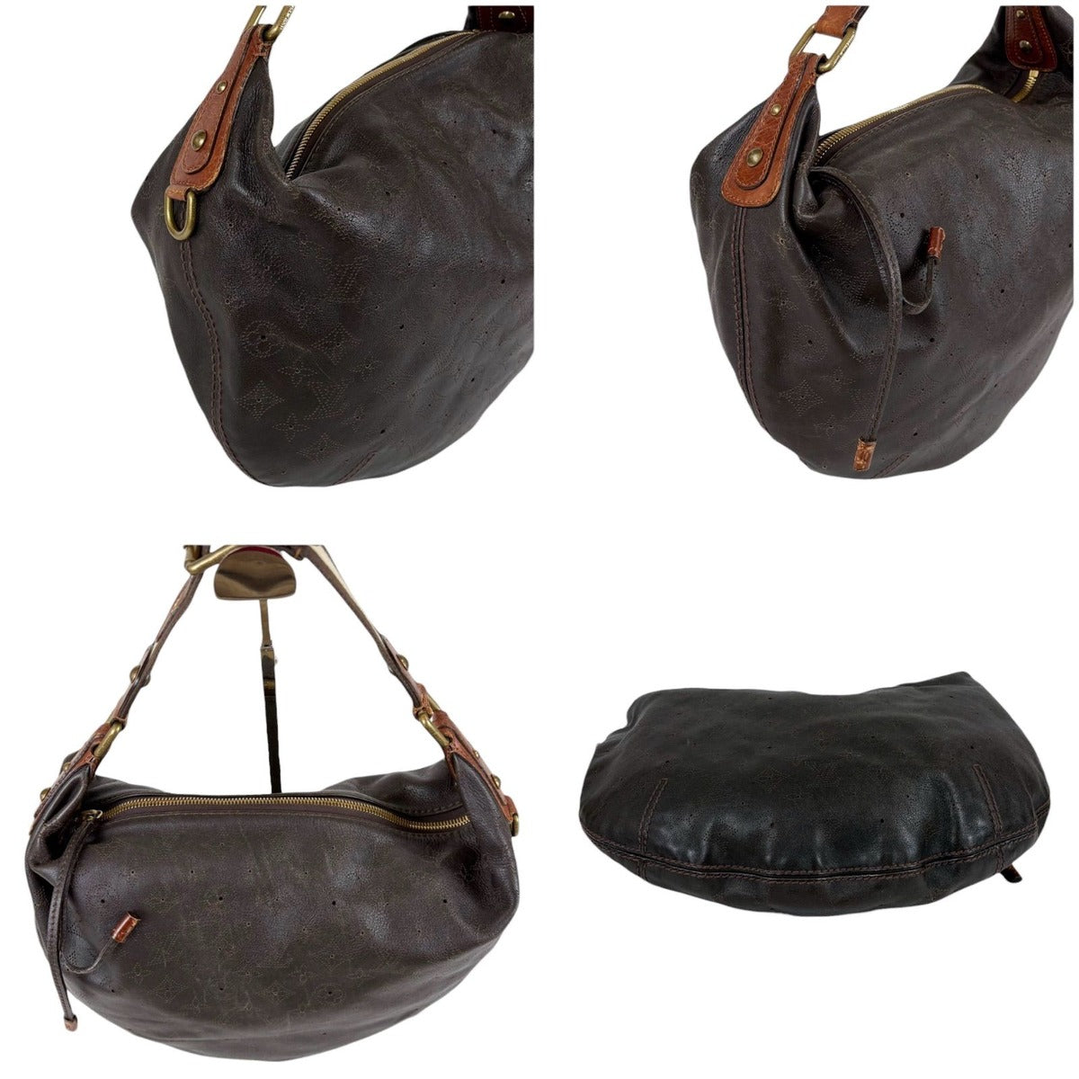 Louis Vuitton Mahina Onata GM One Shoulder Bag Hobo Punching Leather — view 4