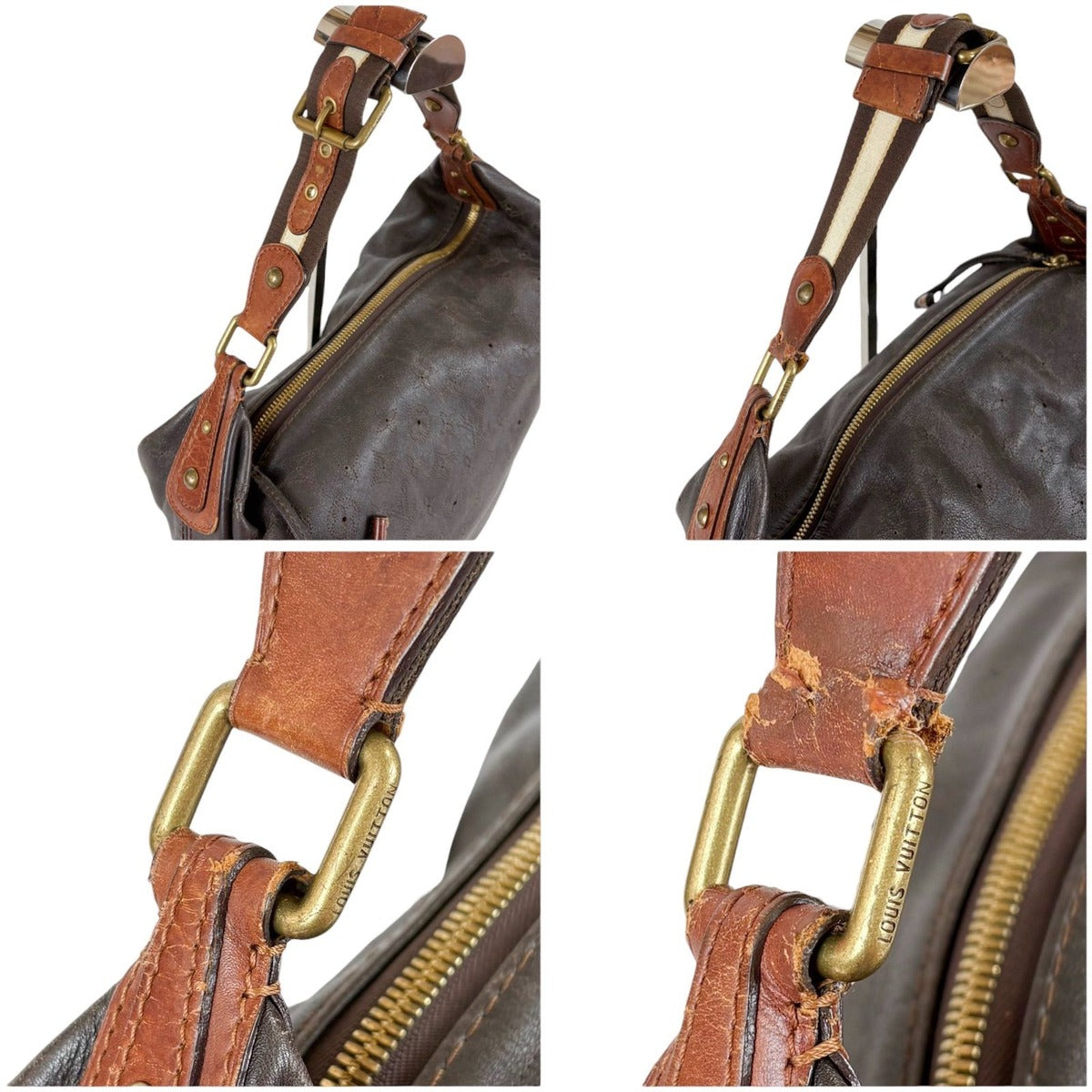 Louis Vuitton Mahina Onata GM One Shoulder Bag Hobo Punching Leather — view 7