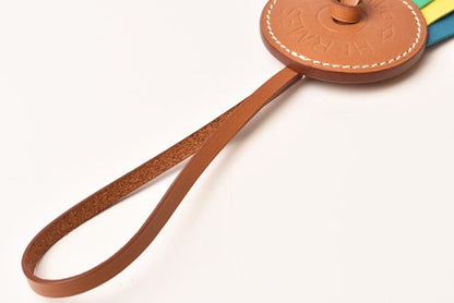 Hermes Bag Charm Hermes Clochette Paddock Flot Paddock Charm Green Lime Blue