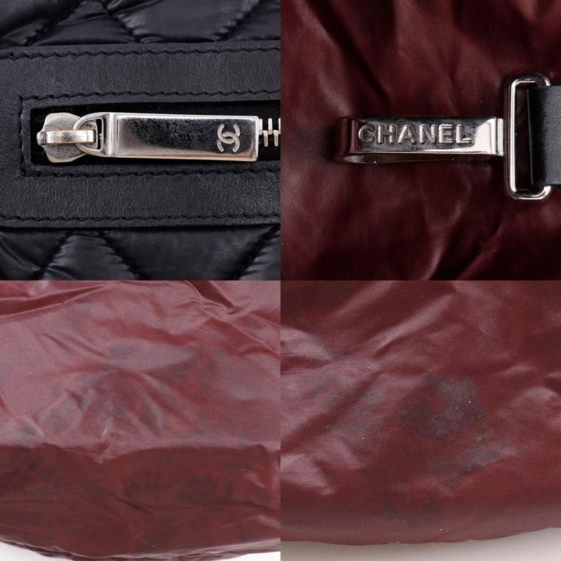 Chanel Coco Cocoon Small Tote Reversible A48610 Nylon Black Ladies Handbag