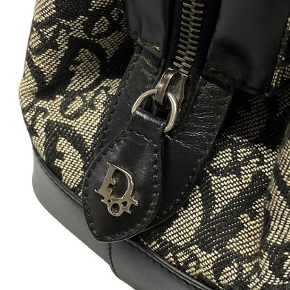 Dior/christian Dior Handbag Trotter Ivory X Dark Navy Leather