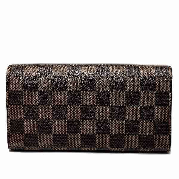 Louis Vuitton Damier Portefeuille Sarah N63179 Trunk Motif Long Wallet With Two