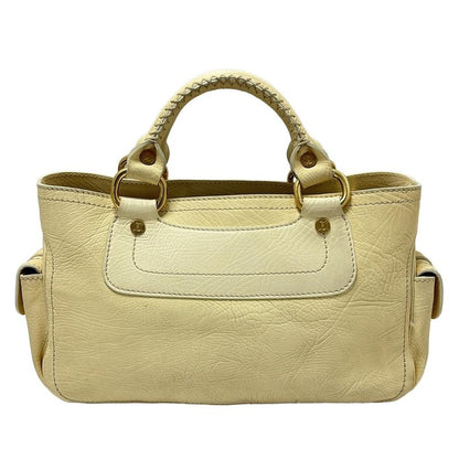 Celine Tote Boogie Bag Light Yellow Leather