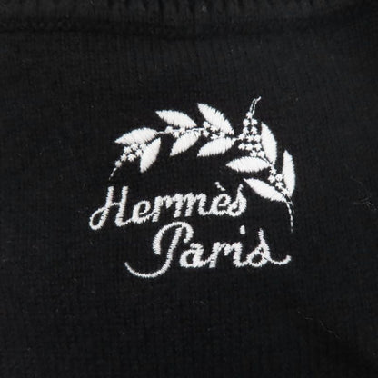 Hermes 2022 2e2506d2 Cliquetis 100% Cashmere Long Sleeve Knit Dress Black 40