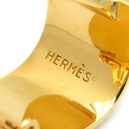 Hermes Earring Emile GP Cloisonne Navy X Gold Cloisonne [box