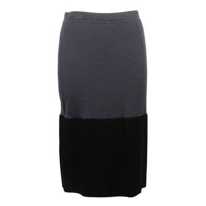 [dior] Christian Dior Wool×rayon Black Women's Skirt