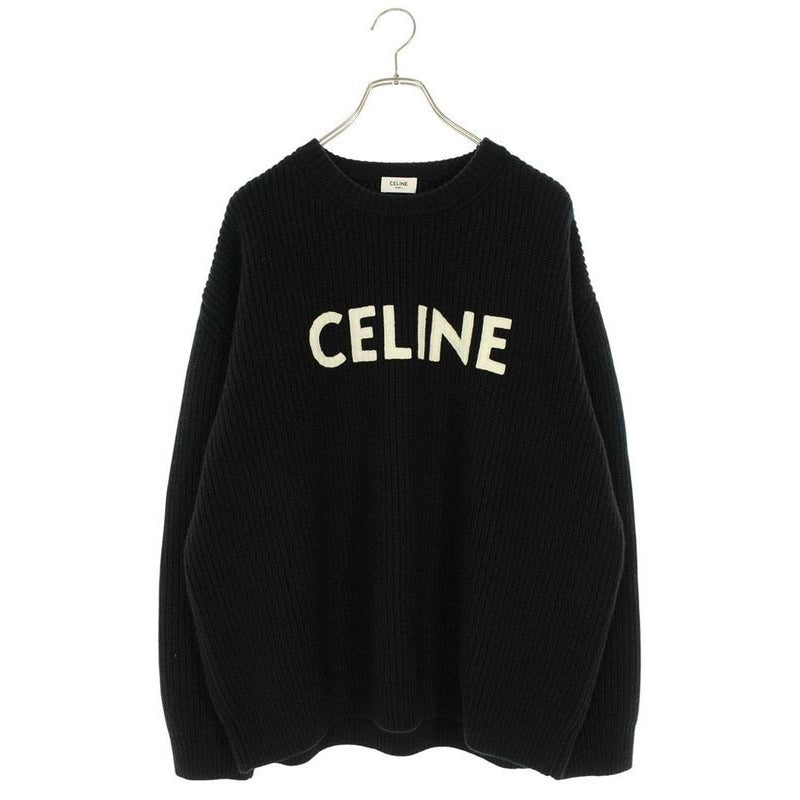 Celine 2 A09 Ta23 P Logo Patch Crew Neck Knit