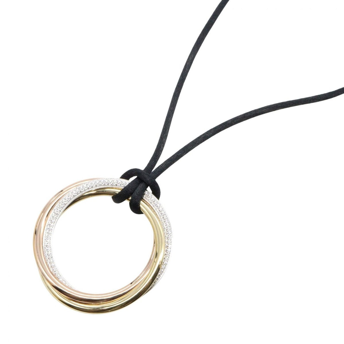Cartier Necklace Trinity Diamond Cord Gold