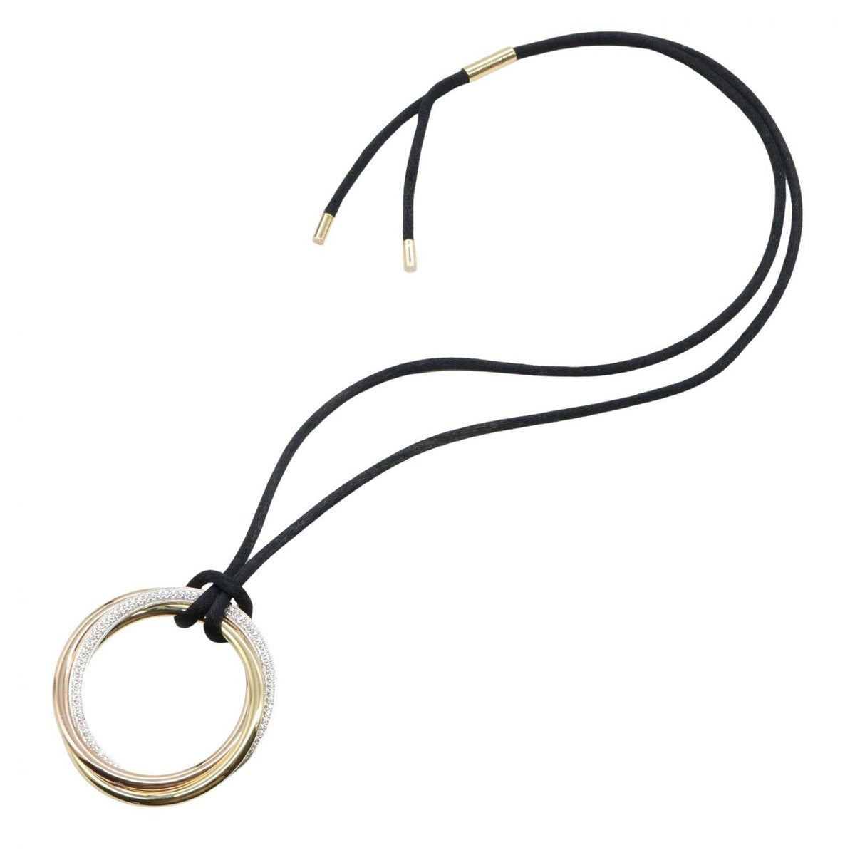 Cartier Necklace Trinity Diamond Cord Gold — view 2
