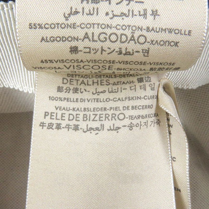 Gucci 576371 Cotton GG Logo Allover Leather Piping Denim Bucket Hat Black L