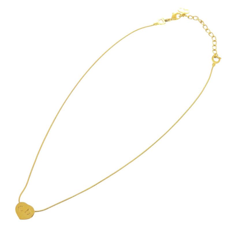 Dior CD Heart Metal Gold Necklace 0656 Dior