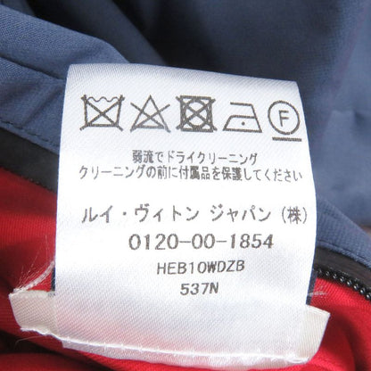 Louis Vuitton LV Circle Logo Zip Nylon Blouson Mountain Hoodie Red Gray 46 Made