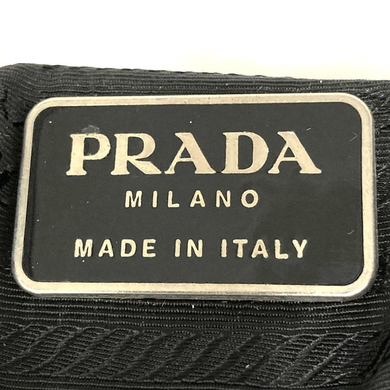 Prada Tote Handbag One Shoulder Plastic Handle Nylon Red Vintage Ladies Men