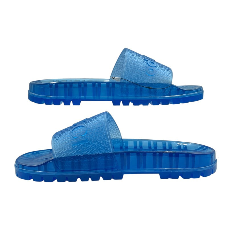 Gucci Adidas Blue Slide Sandals Size 13 — view 3