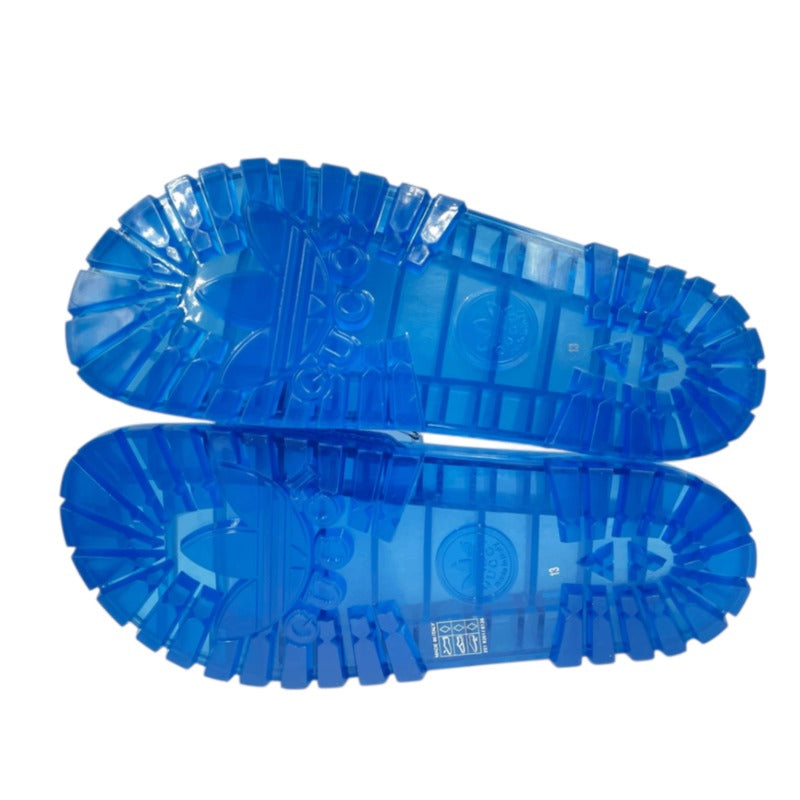 Gucci Adidas Blue Slide Sandals Size 13 — view 7