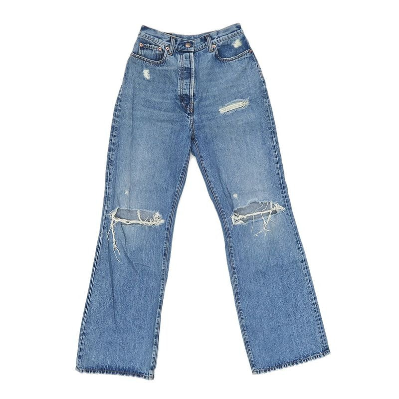 Gucci Denim Pants Damaged Processing 27 Size Light Blue Apparel