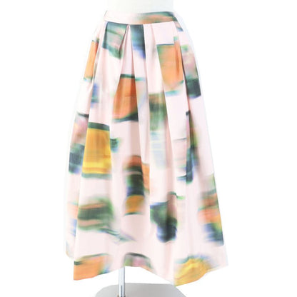 dries VAN Noten Dries Van Noten 22SS Marble Print Flared Long Skirt Pink Multi