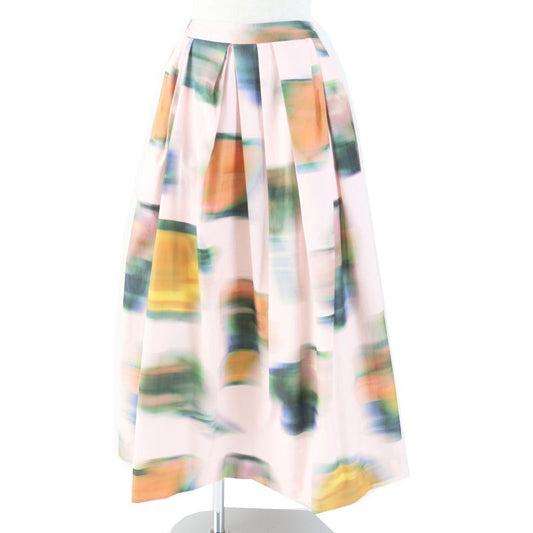 dries VAN Noten Dries Van Noten 22SS Marble Print Flared Long Skirt Pink Multi
