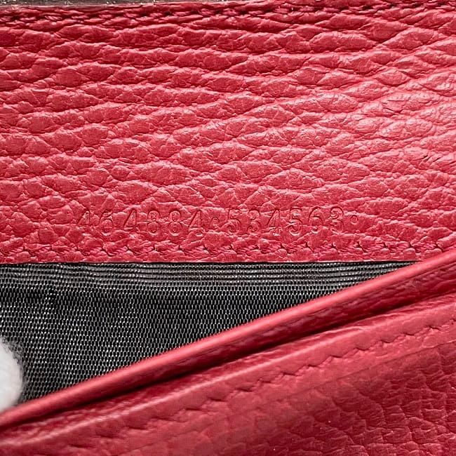 Gucci Round Zipper Wallet Red Interlocking 464884