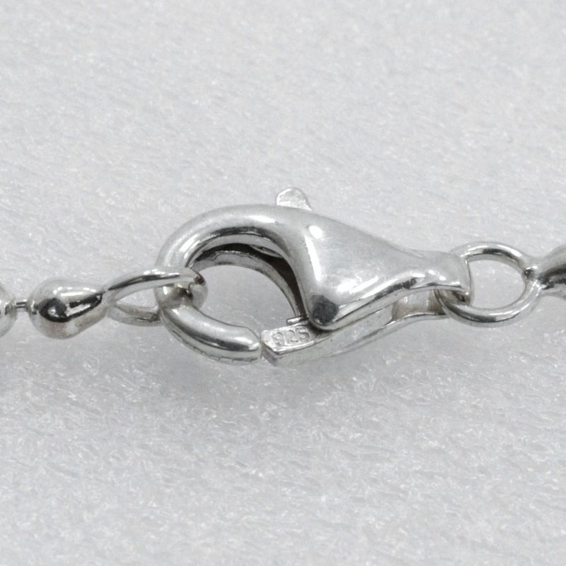 Tiffany & Co Roman Cross Ball Chain Silver 925 Ladies 13.4g Necklace