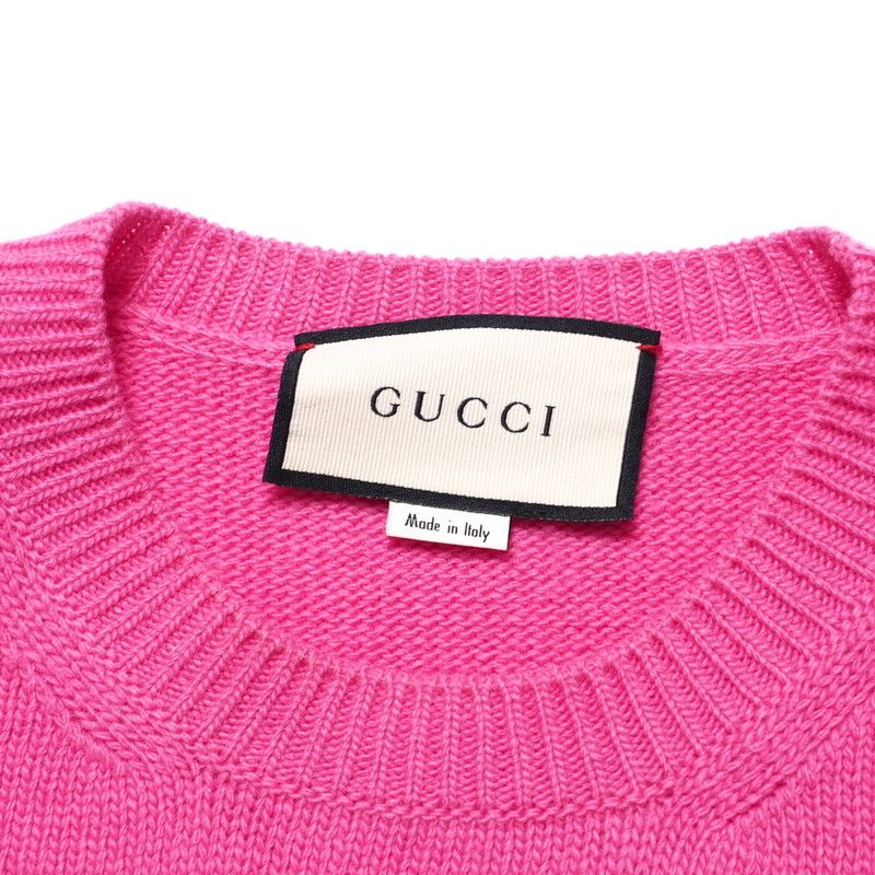 Gucci Sweater Size S Knit Pullover Frog Embroidery [recommended] Made In