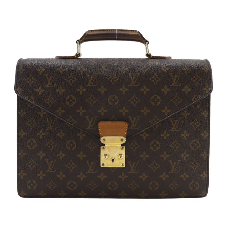 Louis Vuitton Serviette Conseil Briefcase M53331 Monogram Canvas Brown Mi0994