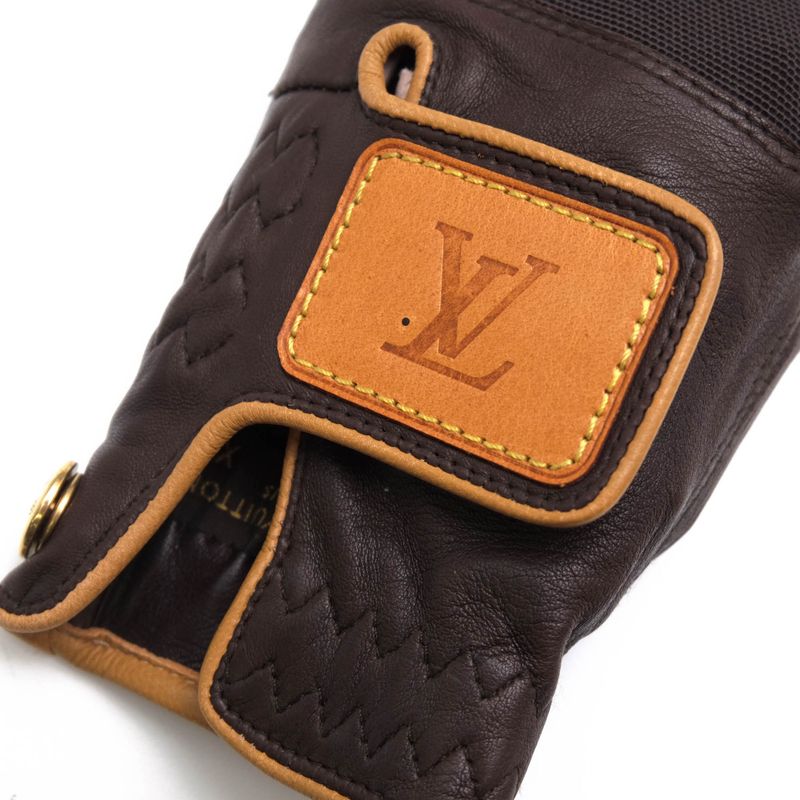 Louis Vuitton Accessories Ladies Women Leather Genuine Leather Dark Brown Golf