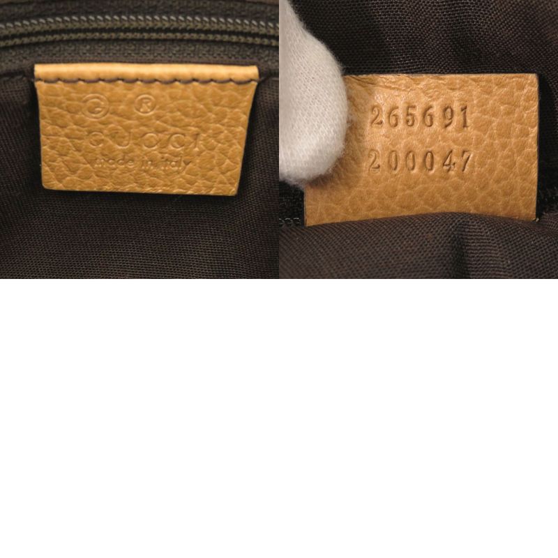 Gucci Abby 265691 Leather Camel Shoulder Bag 0362 Gucci