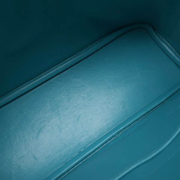 Hermes 2way Bag Bolide 27 Chevre Turquoise Silver Hardware Blue Shoulder H