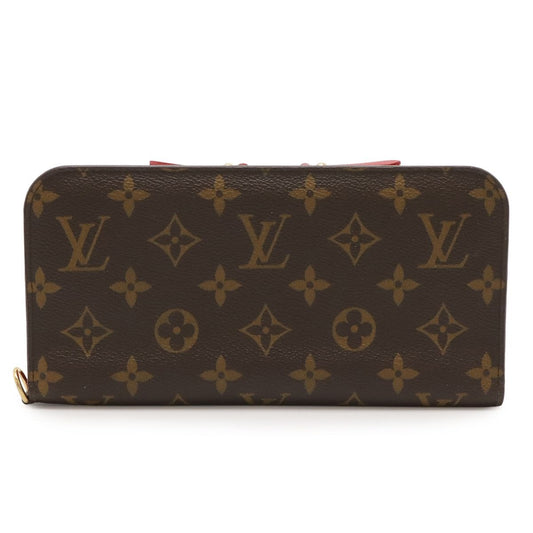 Louis Vuitton Monogram Portefeuille Insolite Zip Around Wallet Rose Pop