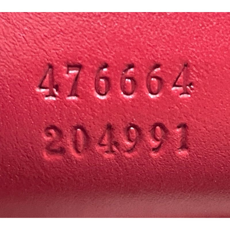 Gucci Bamboo Queen Margaret Leather Backpack Bee Red — view 10