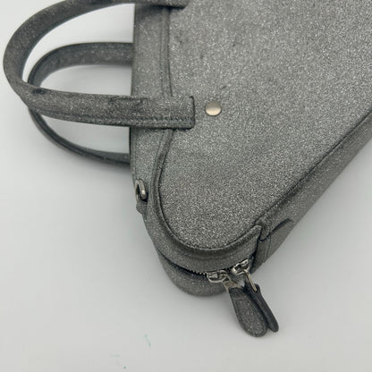 Balenciaga Silver Glitter Shoulder Bag Triangle — view 11