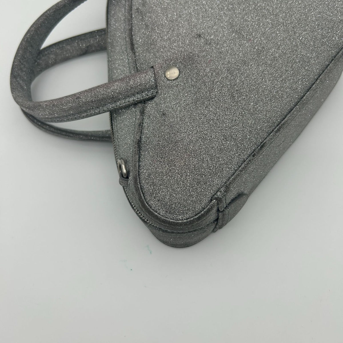 Balenciaga Silver Glitter Shoulder Bag Triangle — view 13