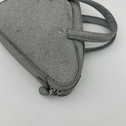 Balenciaga Silver Glitter Shoulder Bag Triangle — view 15