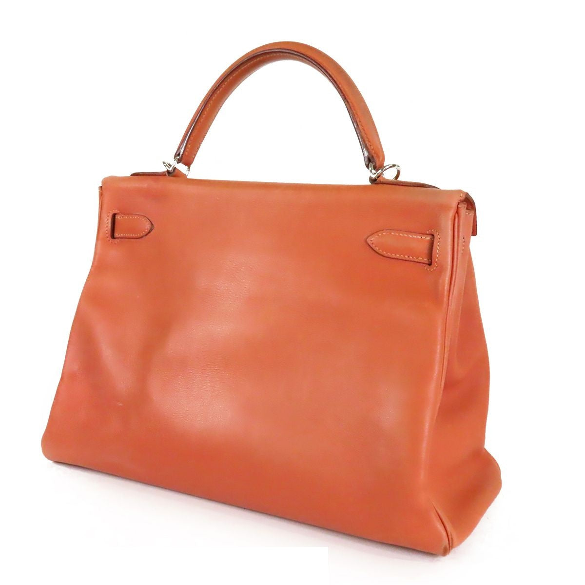 Hermes Kelly 32 Rosie Silver Swift Retourne 2-Way Shoulder Bag — view 2